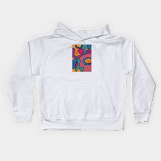 artistic abstract pattern Kids Hoodie